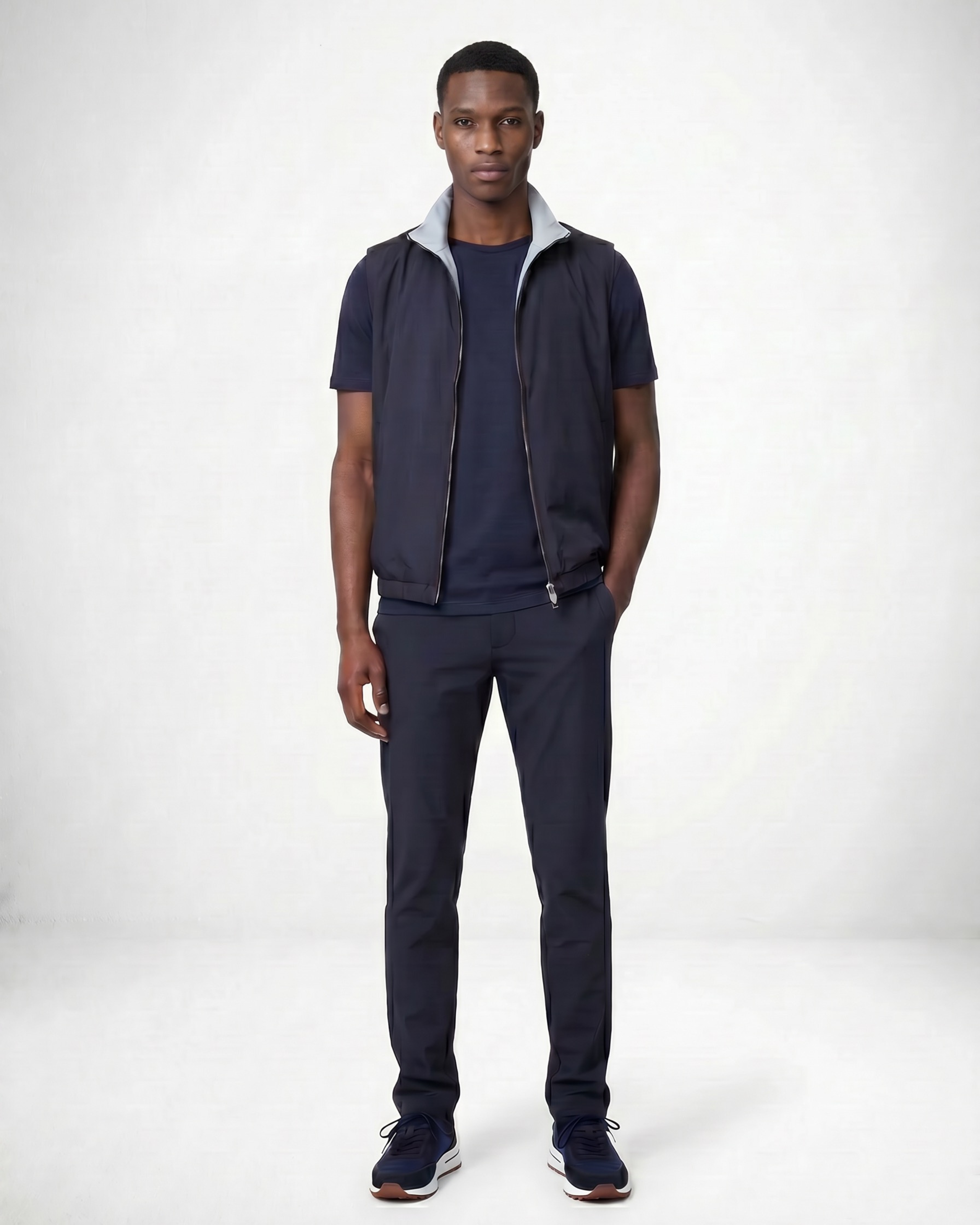 GILET BUNDEL - DARK NAVY BLAUW