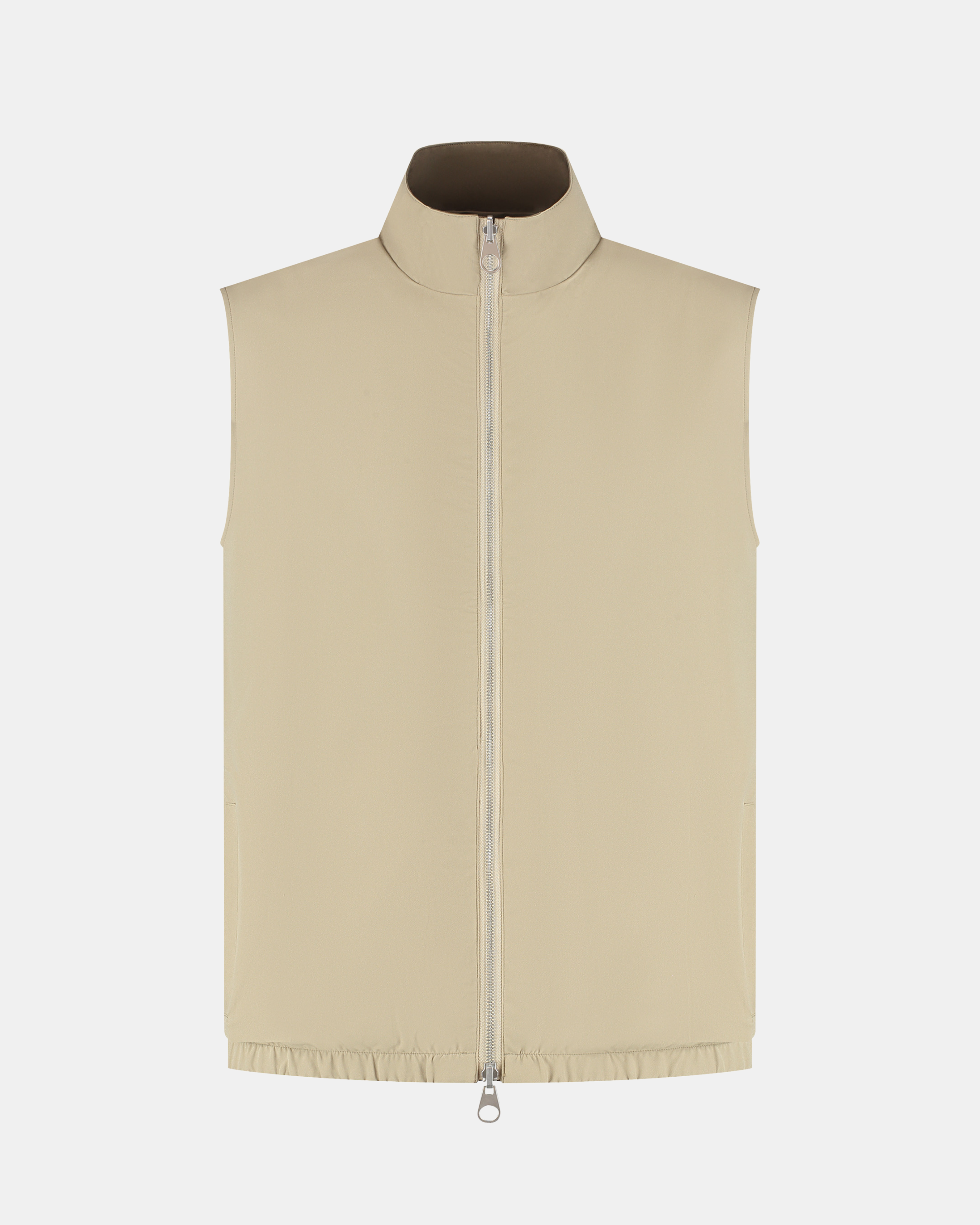 DUBBELZIJDIG GILET - TAUPE