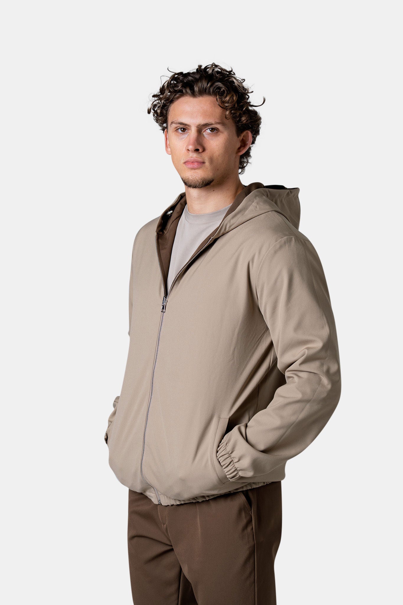 BELLUCI DUBBELZIJDIG SET - BRUIN