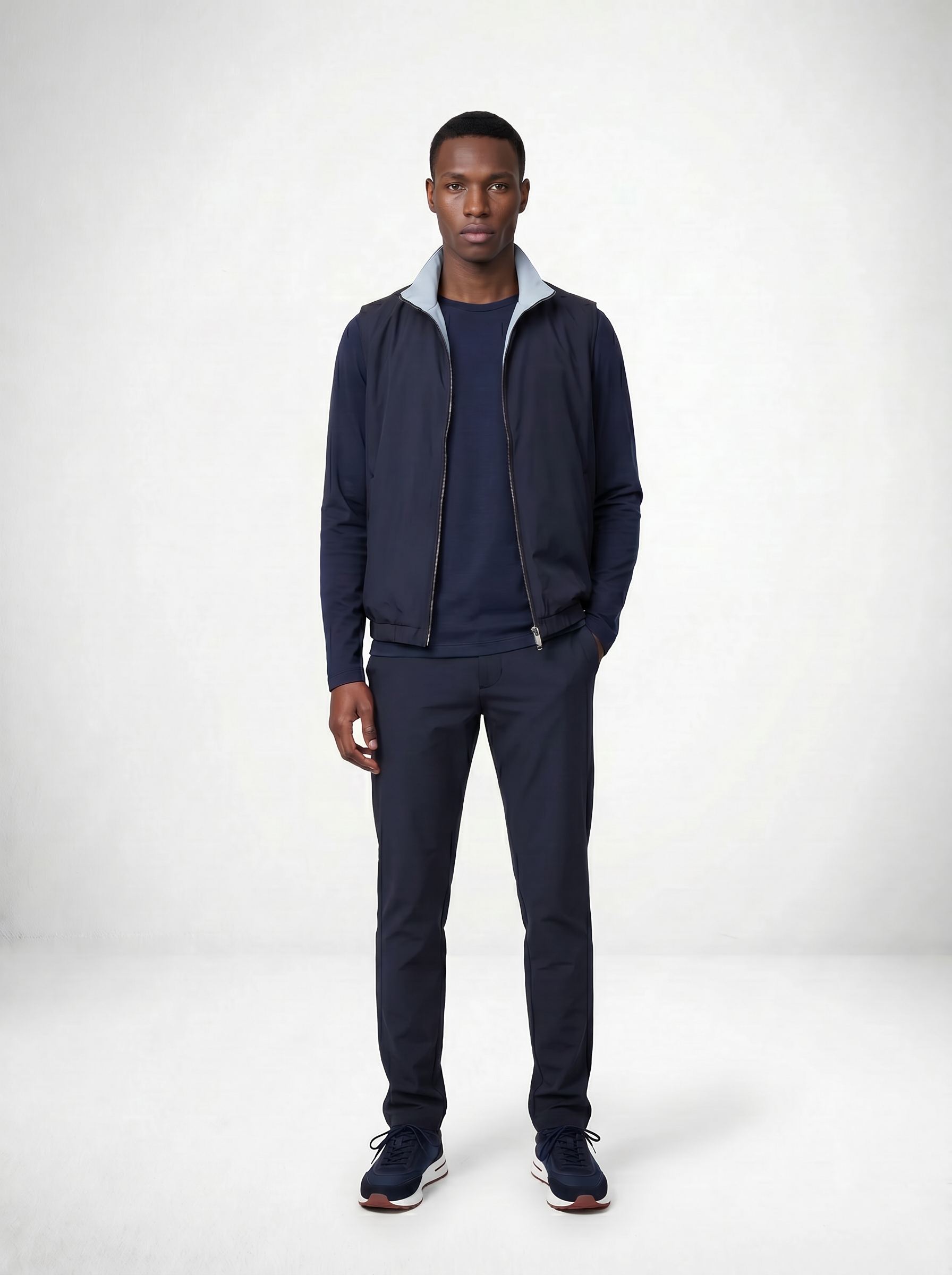 GILET SET - DARK NAVY BLAUW