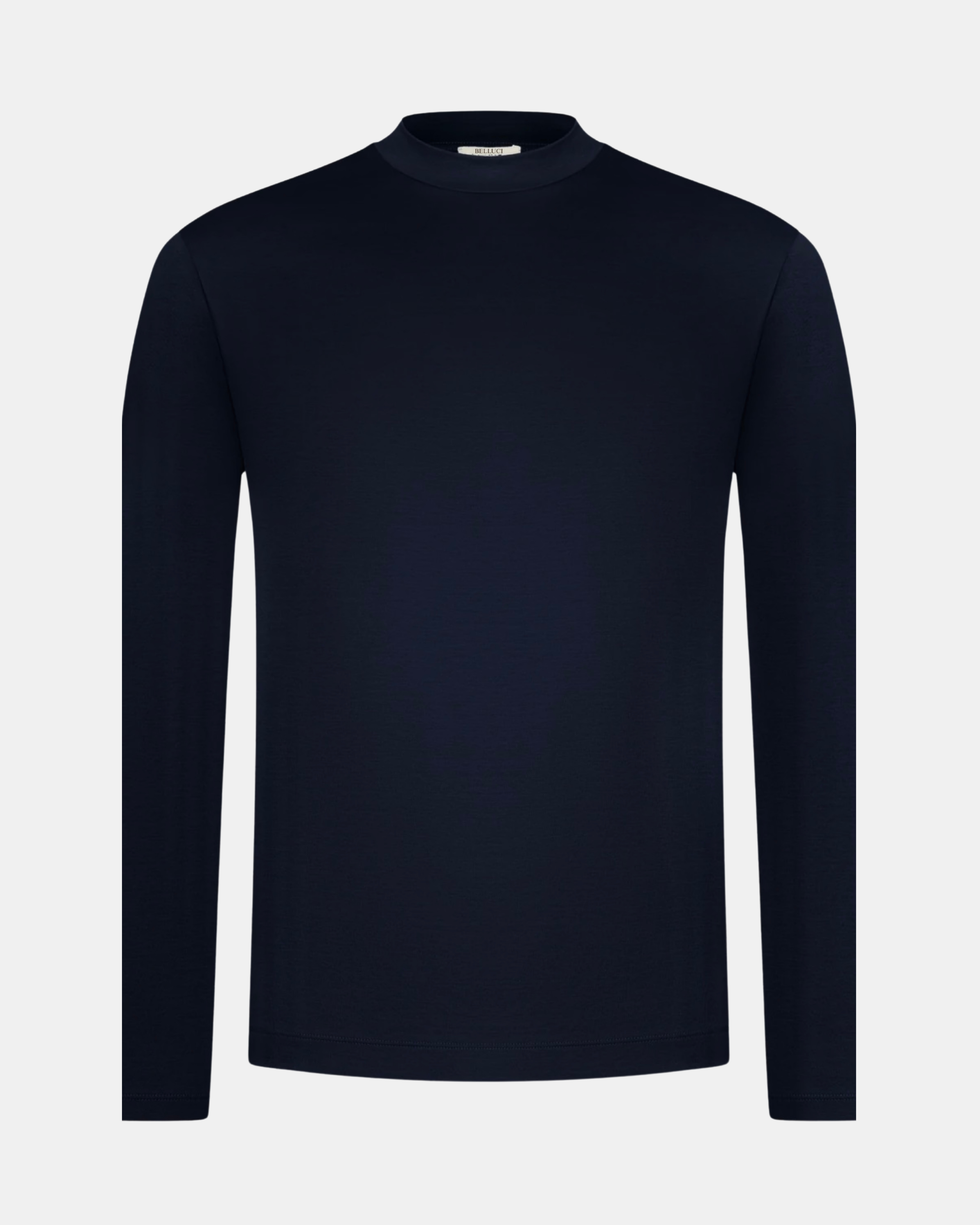 MERCERISED GLANS LONG SLEEVE - DARK NAVY BLAUW