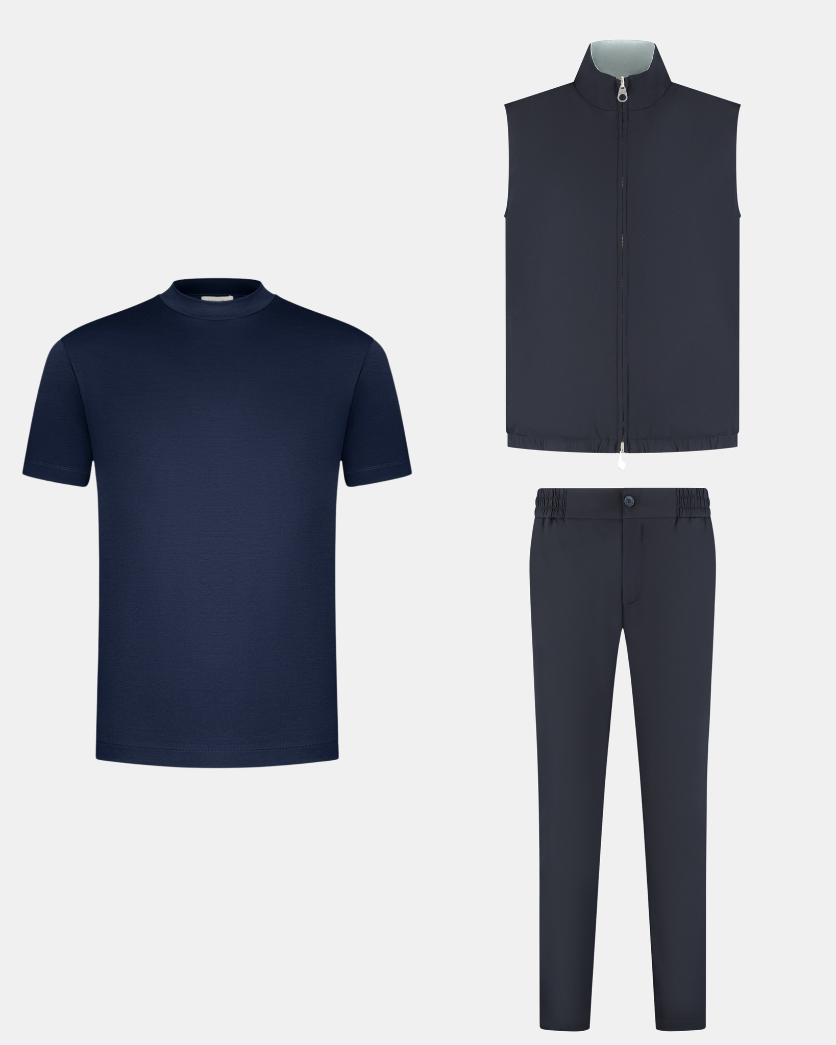 GILET BUNDEL - DARK NAVY BLAUW