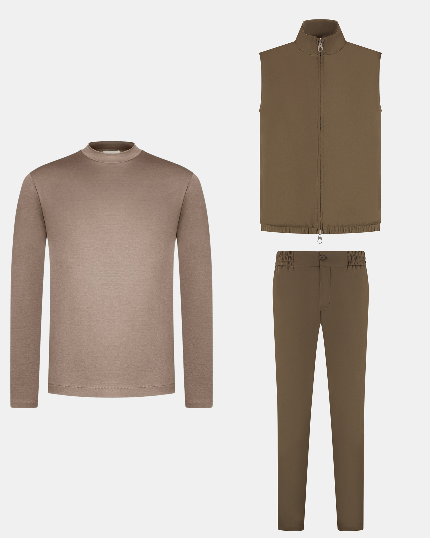 GILET BUNDEL - BRUIN