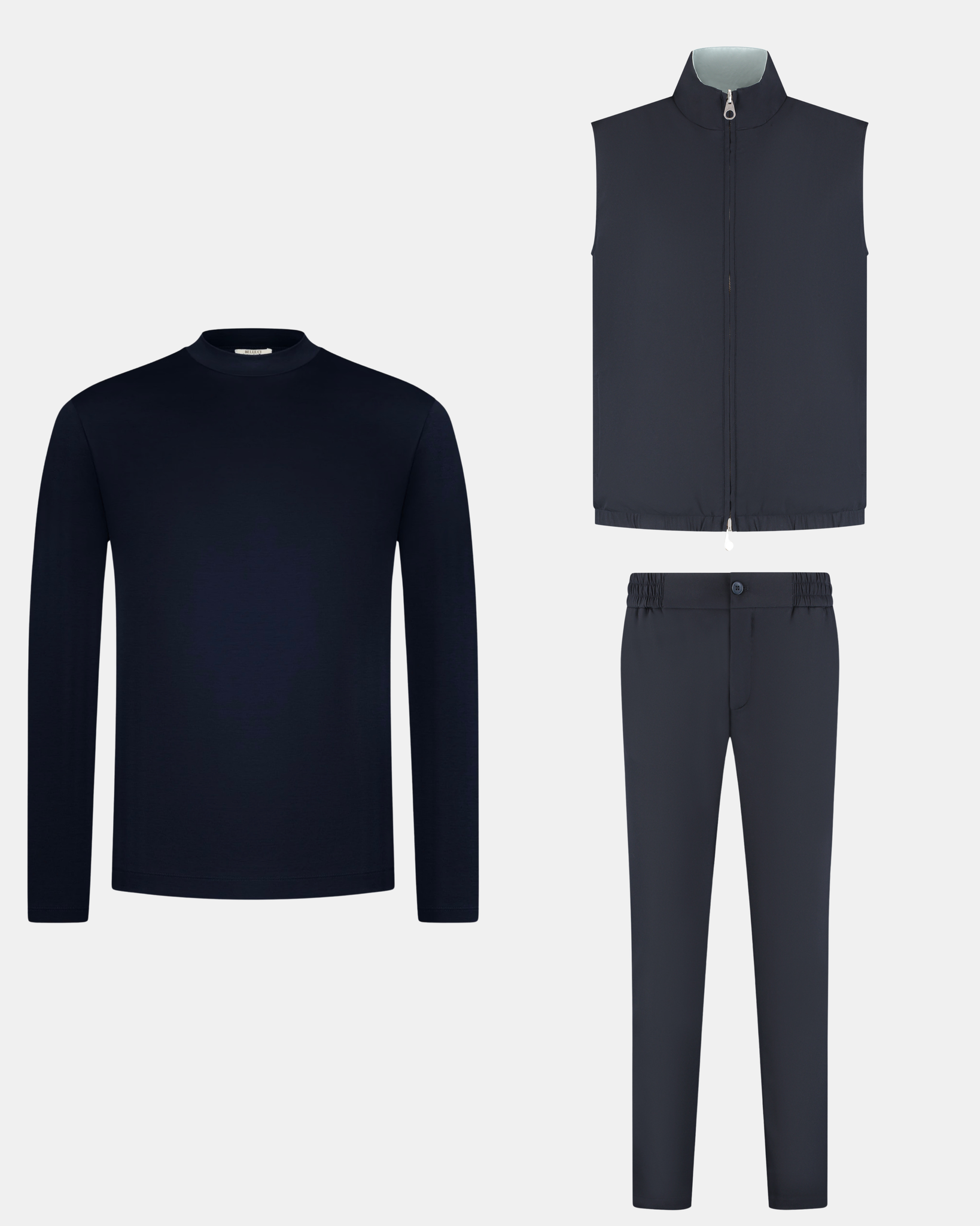 GILET BUNDEL - DARK NAVY BLAUW